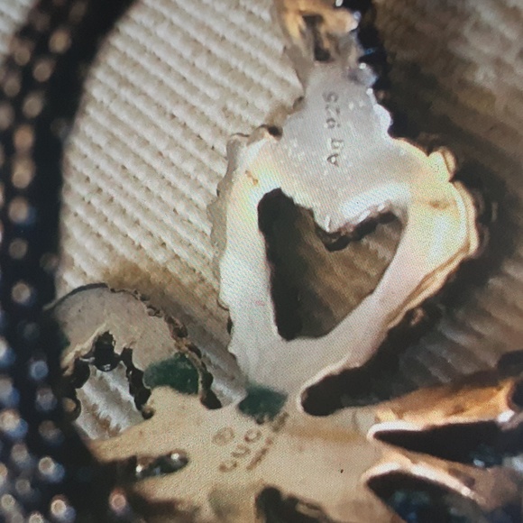 GUCCI HEART BOW RING AGED SILVER NWT - Picture 10 of 10